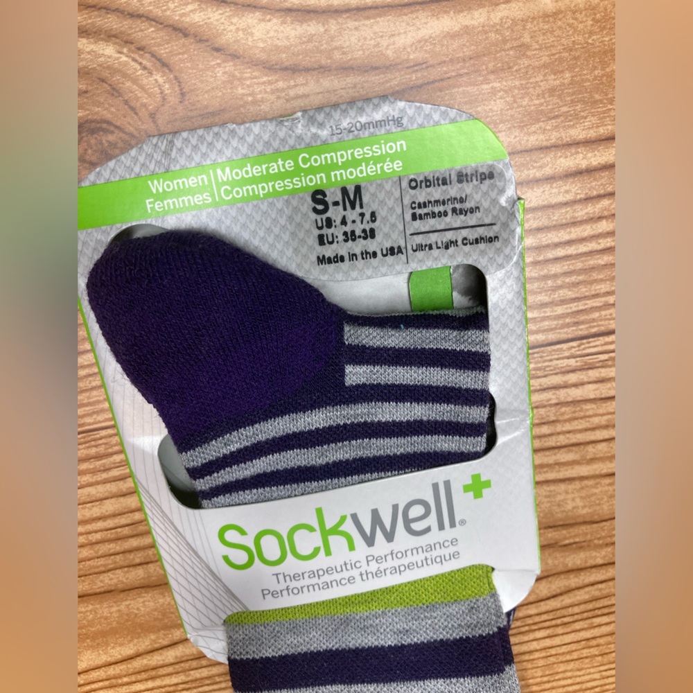 Sockwell Women’s Wool Blend Moderate Graduated Compression Socks S-M (4-7.5) - Picture 2 of 6